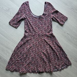 Floral Scoop Neck Dress